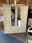 Dorchester 4 Door 4 Drawer Robe + 2 Mirrors