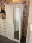 Dorchester White 2 Door 1 Mirror Robe