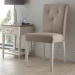 Monaco Pair Of Grey Fabric Upholstered Chairs