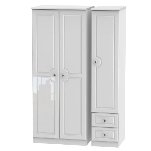 Balmante Tall 3 Door Drawer Robe