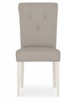 Monaco Pair Of Grey Bonded Upholstered Chairs